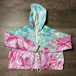 womens Nike cropped printed windbreaker